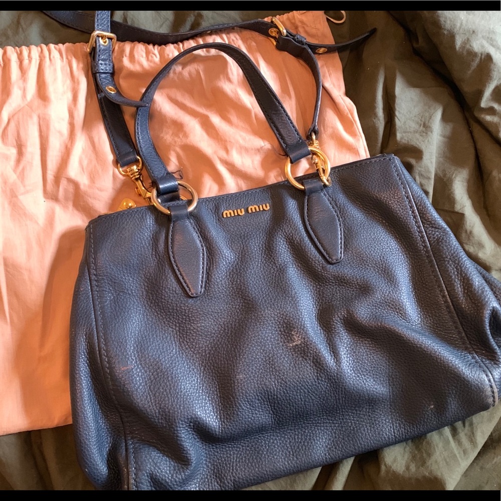 Mui mui Navy bag